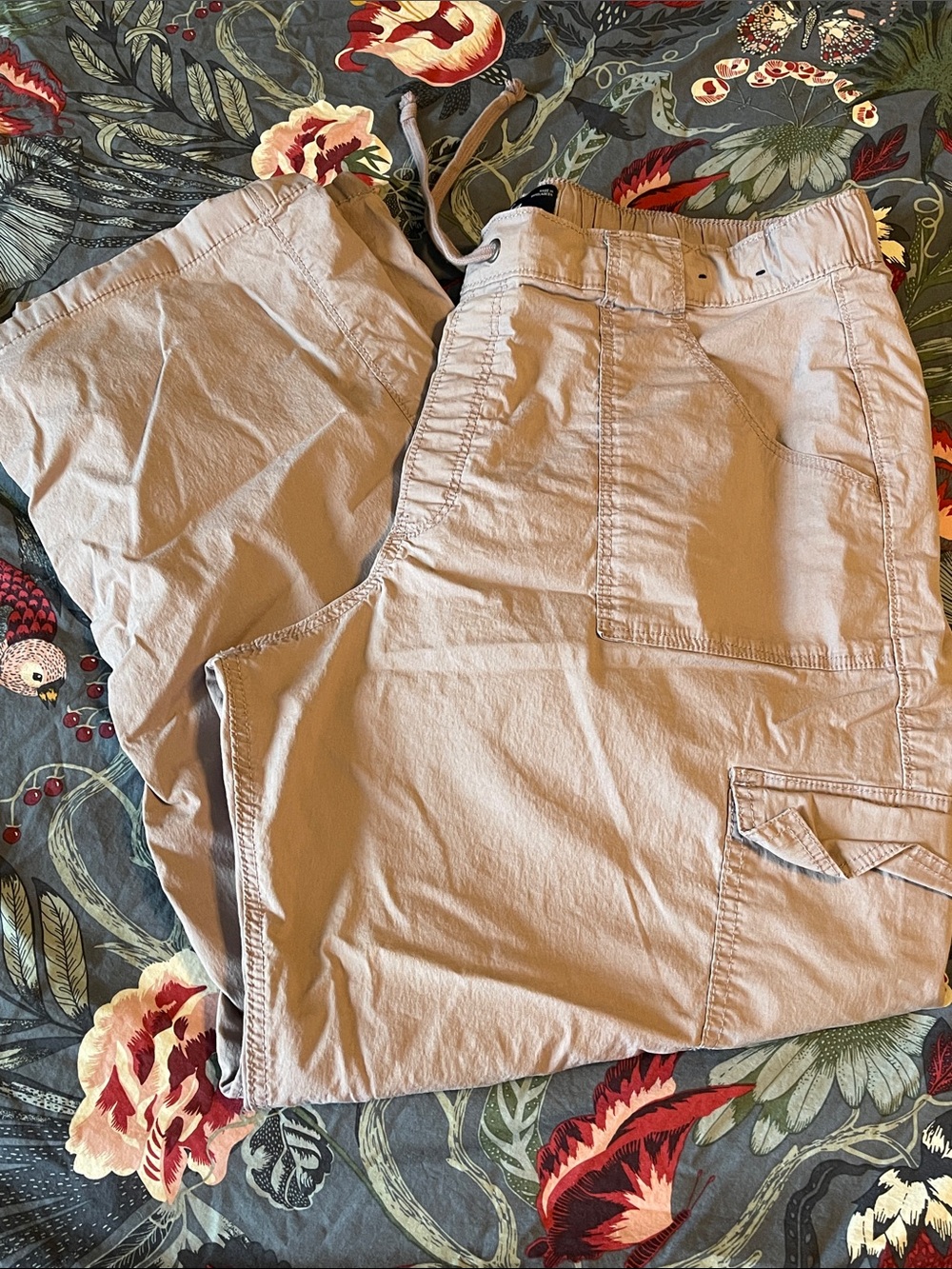 Mauve Gray Utility Cargo Pants